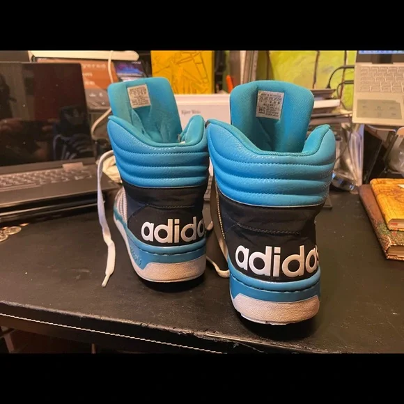 Adidas Mens size 12 retro vintage classic leather fashion Hightop sneakers - Picture 3 of 7